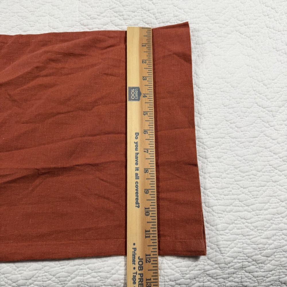 Marine Layer Women Rust Orange Wide Leg Tencel Blend Pleated Trousers Sz 10 NEW - Picture 10 of 11